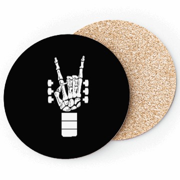 Discover Metal Producer Skeleton Hand Guitar Coasters