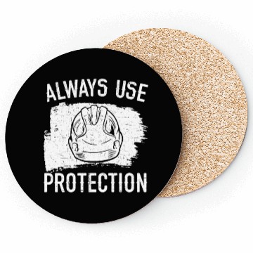Discover Always Use Protection Job Construction Worker Coasters