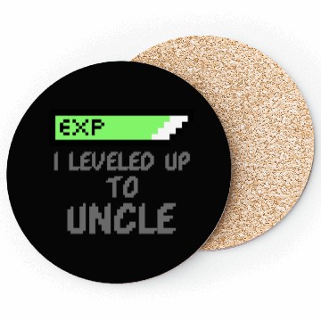 Discover I Leveled Up To Uncle New Uncle Gaming Newborn Coasters