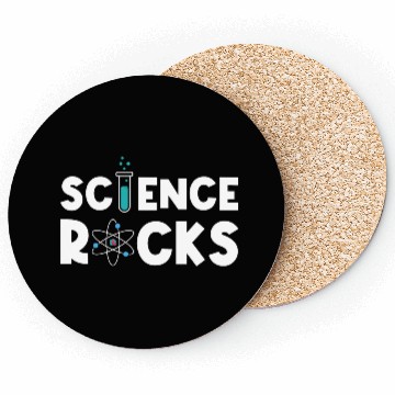 Discover Science Rocks Scientist Chemistry Physics Funny Coasters