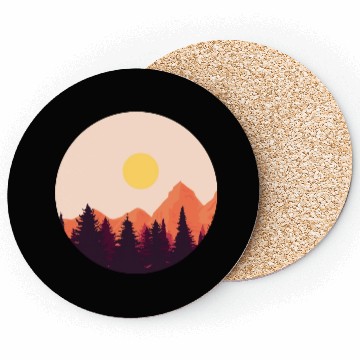 Discover sunset horizon mountains Coasters