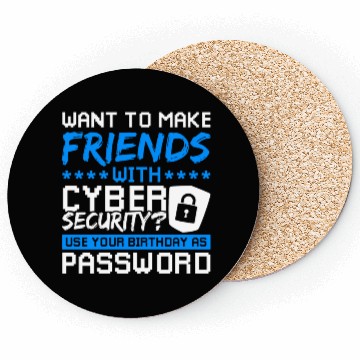 Discover Cyber Security Password hacking Coasters