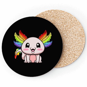 Discover Axolotl LGBTQ Gay Pride Rainbow Flag LGBT Coasters