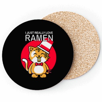 Discover Cat Ramen Lover I Just really love Ramen Coasters