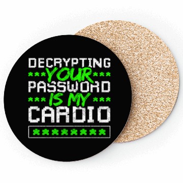 Discover Cyber Security Password Decryption Coasters