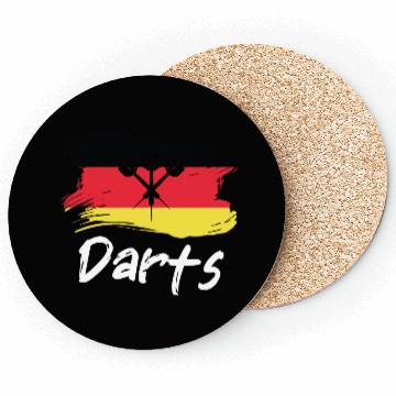 Discover Darts German Flag Dart Throwing Germany Country Coasters
