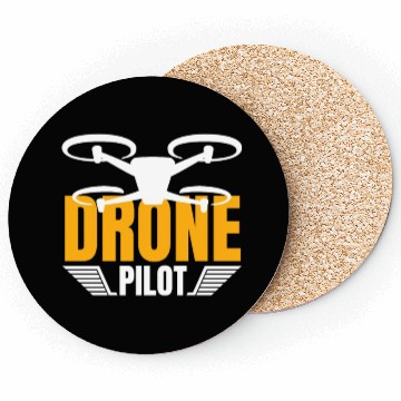 Discover Drone Drone Pilot Drone Operator Quadrocopter Coasters