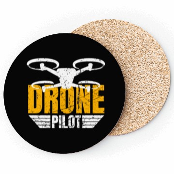 Discover Drone Drone Pilot Drone Operator Quadrocopter Coasters