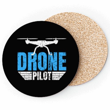Discover Drone Drone Pilot Drone Operator Quadrocopter Coasters