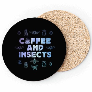 Discover Entomology Insect Coffee Lover Bugs Coasters