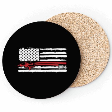 Discover Drone Flying , Drones, US FLAG Drone Coasters