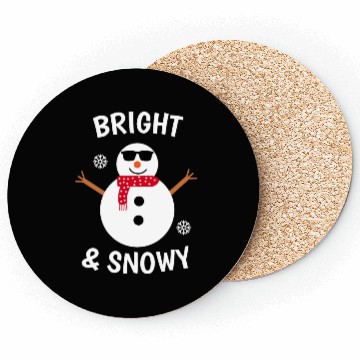 Discover Bright and snowy winter snowman Coasters