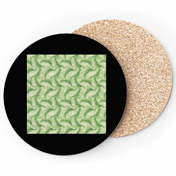 Discover Watercolor Tropical Jungle Palm Leaves Coasters