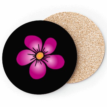 Discover pink blooming daisy flower flowery, floral pattern Coasters