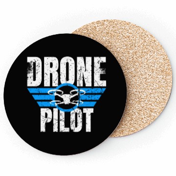 Discover Drone Drone Pilot Drone Operator Quadrocopter Coasters
