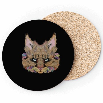 Discover Special Colorful Wild Cat Coasters