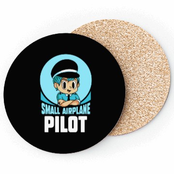 Discover Small Airplane Pilot Aircraft Private Coasters