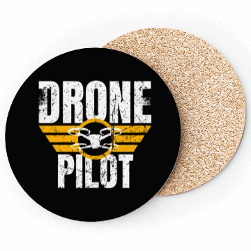 Discover Drone Drone Pilot Drone Operator Quadrocopter Coasters