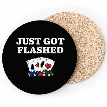 Discover Just Got Flashed Gambler Poker Gambling Poker Coasters