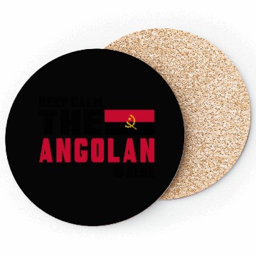 Discover Keep calm Angola flag design Coasters