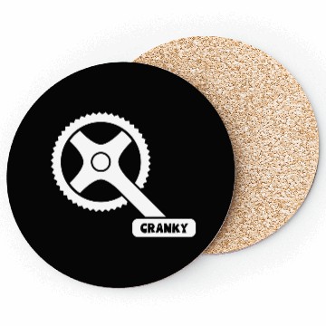 Discover Cranky - Funny Cyclist Gift Coasters