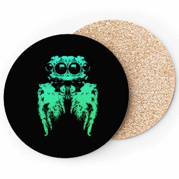 Discover Spider Eyes - Green Coasters