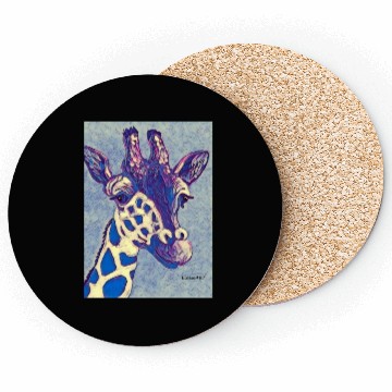 Discover Blue Giraffe Coasters