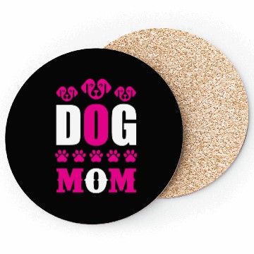 Discover Dog Mom dogs lover Coasters