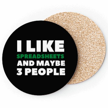Discover i like spreadsheets and people Excel Spreadsheet Coasters