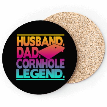 Discover Husband Dad Cornhole Legend Classic Coasters