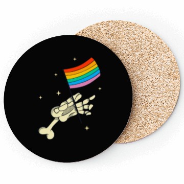 Discover Lgbtq Hand Rainbow Flag Queer Pride Coasters