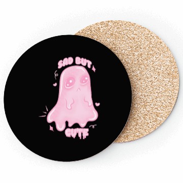 Discover Pastel Goth Ghost | Sad but Cute | Creepy Cute Coasters