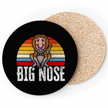Discover Big Nose Proboscis Monkey Ape Wildlife Zookeeper Coasters