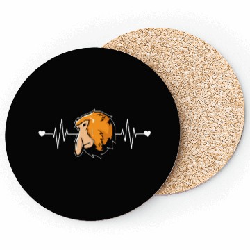 Discover Proboscis Monkey Heartbeat Ape Wildlife Zookeeper Coasters