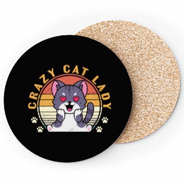 Discover Crazy cat Lady Coasters