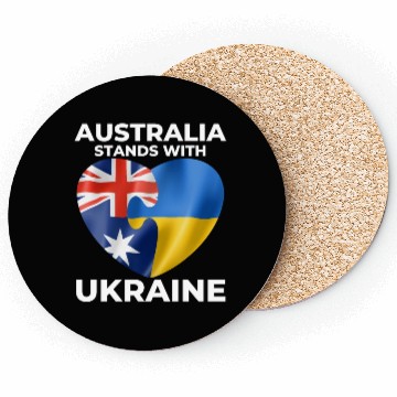 Discover Australia stands with Ukraine Coasters