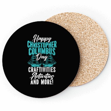 Discover Happy Christopher Columbus Day Italian American Coasters