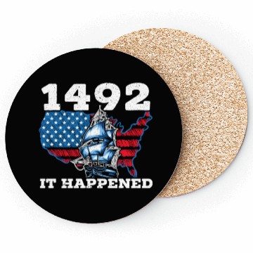 Discover Columbus Day Christopher Columbus Navigator Coasters