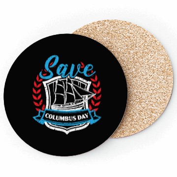 Discover Save Columbus Day Christopher Columbus Navigator Coasters