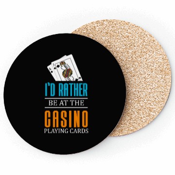 Discover Gambling Winner Dice Blackjack Coasters