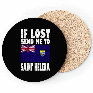 Discover SAINT HELENA Flag Saying Coasters