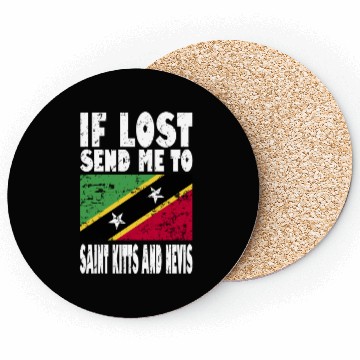 Discover Saint Kitts and Nevis Flag Saying Coasters