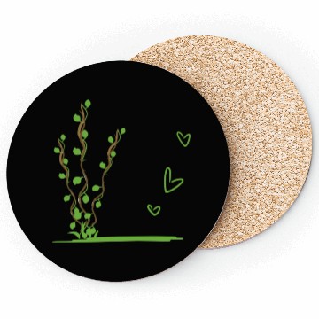 Discover plant nature icon leaves Coasters