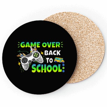 Discover Controller Game Over Back To School Gaming Lover Coasters
