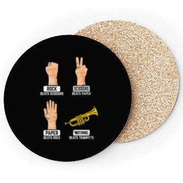 Discover Rock Paper Scissors Nothing Beats Trumpets Trumpet Coasters