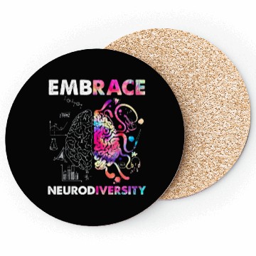 Discover Embrace Neurodiversity Autism Awareness Coasters