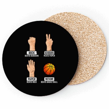 Discover Rock Paper Scissors Nothing Beats Basketball Playe Coasters
