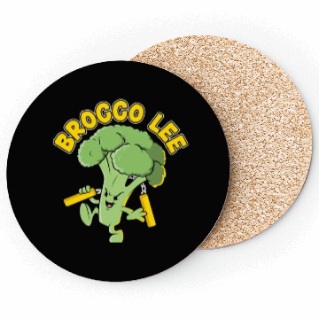 Discover Brocco Lee Vegetable Vegetarian Vegan Broccoli Coasters