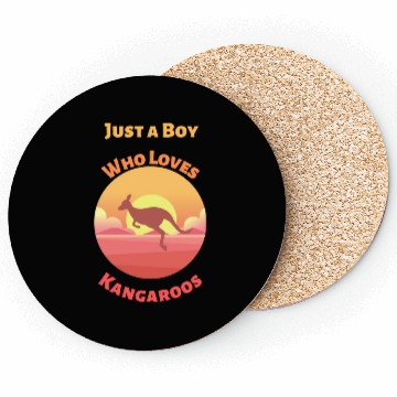 Discover Just A Boy Who Loves Kangaroos Coasters