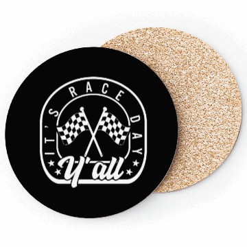 Discover It's Race Day Y'all Coasters, Race Day Checkered